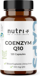 nutri+ Coenzym Q10 Ubichinon 100 mg Kapseln vegan glutenfrei zuckerfrei 120 Stück – Bild 1 von 1