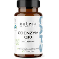 Produktbild von nutri+ Coenzym Q10 Ubichinon 100 mg Kapseln vegan glutenfrei zuckerfrei 120 Stück
