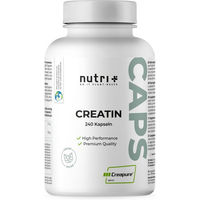 Produktbild von nutri+ Creatin Monohydrat Creapure Kapseln glutenfrei zuckerfrei ohne Zusatzstoffe 240 Stück