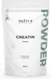 nutri+ Creatin Monohydrat Pulver 500 g vegan zuckerfrei und glutenfrei – Bild 1 von 2