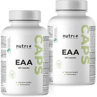 Produktbild von nutri+ EAA Kapseln mit 9 essentiellen Aminosäuren glutenfrei zuckerfrei ohne Zusatzstoffe 360 Stück