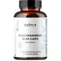 Produktbild von nutri+ Glucomannan Slim Kapseln vegan und glutenfrei 180 Stück