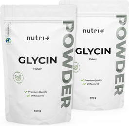 Nutri+ Glycin Pulver vegan ohne Zusatzstoffe 2x 500g Aminosäure – Bild 1 von 1