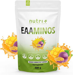 nutri+ Instant EAA Pulver 500g Essentielle Aminosäuren vegan zuckerfrei glutenfrei laktosefrei – Bild 1 von 1