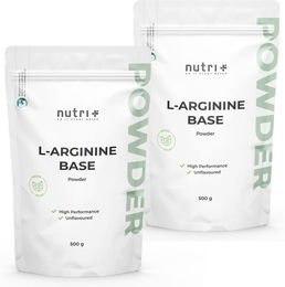 nutri+ L-Arginin Base Pulver 2x 500g glutenfrei ohne Zusatzstoffe – Bild 1 von 1