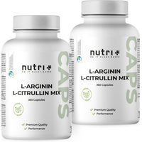 Produktbild von nutri+ L-Arginin Citrullin Kapseln glutenfrei zuckerfrei ohne Zusatzstoffe 720 Stück