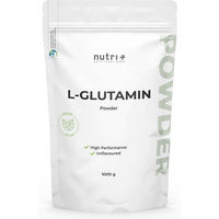 Produktbild von nutri+ L-Glutamin Pulver vegan glutenfrei zuckerfrei