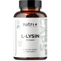 Produktbild von nutri+ L-Lysin Kapseln 30 mg 120 Stück glutenfrei zuckerfrei ohne Zusatzstoffe