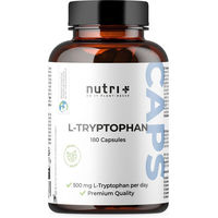 Produktbild von nutri+ L-Tryptophan Kapseln hochdosiert glutenfrei zuckerfrei ohne Zusatzstoffe 60 Stück