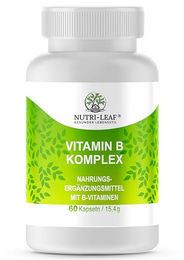 NUTRI-LEAF B-Komplex Hochdosiert Kapseln ohne Zusatzstoffe – Bild 1 von 5