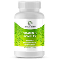 Produktbild von NUTRI-LEAF B-Komplex Hochdosiert Kapseln ohne Zusatzstoffe