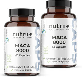 nutri+ Maca Kapseln vegan glutenfrei laktosefrei 120 Stück – Bild 1 von 1