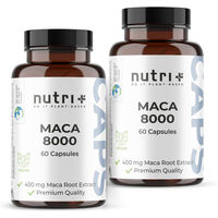 Produktbild von nutri+ Maca Kapseln vegan glutenfrei laktosefrei 120 Stück