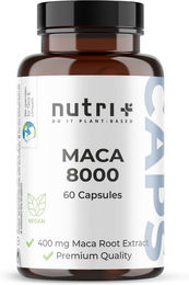 nutri+ Maca Kapseln vegan glutenfrei und laktosefrei ohne Zusatzstoffe 60 Stück – Bild 1 von 1