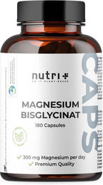 nutri+ Magnesium Bisglycinat Kapseln vegan ohne Zusatzstoffe 180 Stück – Bild 1 von 1