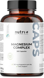 Nutri+ Magnesium Complex Kapseln vegan ohne Zusatzstoffe für Sportler 360 Stück – Bild 1 von 1