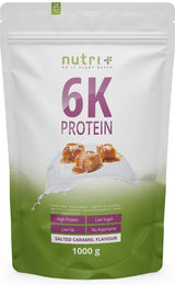 nutri+ Mehrkomponenten Eiweißpulver Karamell 1 kg - Vegan, Laktosefrei und Zuckerfrei – Bild 1 von 2