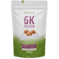 Produktbild von nutri+ Mehrkomponenten Eiweißpulver Karamell 1 kg - Vegan, Laktosefrei und Zuckerfrei