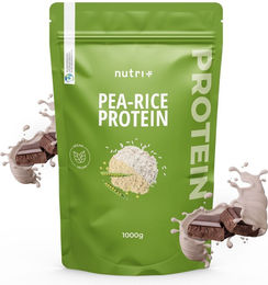 nutri+ Mehrkomponenten Protein Pulver Erbsenprotein und Reisprotein vegan glutenfrei ohne Zusatzstoffe 1kg – Bild 1 von 1