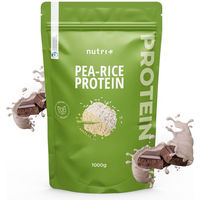 Produktbild von nutri+ Mehrkomponenten Protein Pulver Erbsenprotein und Reisprotein vegan glutenfrei ohne Zusatzstoffe 1kg