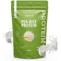 Produktbild von nutri+ Mehrkomponenten Protein Pulver Erbsenprotein und Reisprotein vegan glutenfrei ohne Zusatzstoffe 1kg