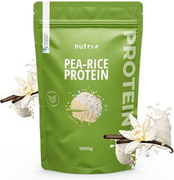 nutri+ Mehrkomponenten Protein Pulver Erbsenprotein und Reisprotein vegan glutenfrei ohne Zusatzstoffe 1kg – Bild 1 von 1