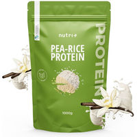 Produktbild von nutri+ Mehrkomponenten Protein Pulver Erbsenprotein und Reisprotein vegan glutenfrei ohne Zusatzstoffe 1kg