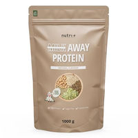 Produktbild von Nutri+ Milk Away Veganes Mehrkomponenten Proteinpulver Neutral 1 kg mit Erbsen Buchweizen Hanf Reis und Kürbiskernen glutenfrei laktosefrei und zuckerarm