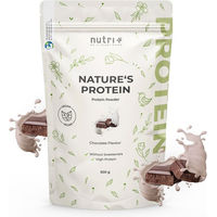 Produktbild von nutri+ Natures Protein Mehrkomponenten Eiweißpulver vegan glutenfrei laktosefrei ohne Zusatzstoffe 500 g Neutral