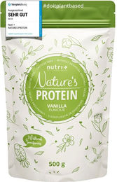 nutri+ Natures Protein Mehrkomponenten Eiweißpulver vegan glutenfrei ohne Zusatzstoffe 500 g Neutral – Bild 1 von 1