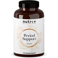 Produktbild von nutri+ Period Support Kapseln mit Kräuter-Komplex vegan glutenfrei laktosefrei zuckerfrei