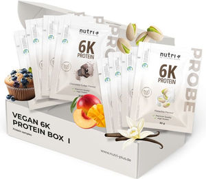 nutri+ Probenbox Mehrkomponenten Protein Pulver Vegan Neutral Zuckerfrei Laktosefrei – Bild 1 von 2