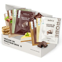 Produktbild von nutri+ Probenbox Vegan 3K Protein II Mehrkomponenten Protein Pulver vegan und laktosefrei