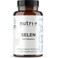 Produktbild von nutri+ Selen 200 µg Tabletten vegan glutenfrei laktosefrei 365 Stück