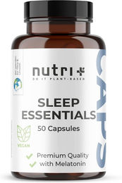 nutri+ Sleep Essentials Kapseln mit Baldrian und Melatonin vegan und glutenfrei – Bild 1 von 2