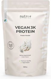 nutri+ Vegan 3k Protein Mehrkomponenten Pflanzenprotein Pulver vegan laktosefrei ohne Zusatzstoffe – Bild 1 von 1
