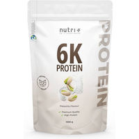 Produktbild von nutri+ Vegan 6k Protein Mehrkomponenten Mehrkomponenten-Protein Pulver neutral vegan laktosefrei zuckerfrei ohne Zusatzstoffe