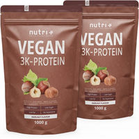 Produktbild von Nutri+ Veganes Mehrkomponenten Proteinpulver laktosefrei und ohne Zusatzstoffe