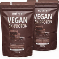 Produktbild von Nutri+ Veganes Mehrkomponenten Proteinpulver laktosefrei und ohne Zusatzstoffe 1000 g