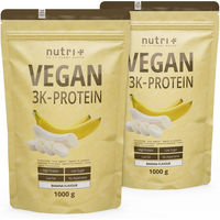 Produktbild von Nutri+ Veganes Mehrkomponenten Proteinpulver laktosefrei und ohne Zusatzstoffe 1000 g