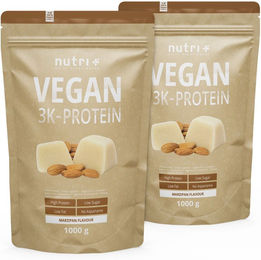 Nutri+ Veganes Mehrkomponenten Proteinpulver laktosefrei und ohne Zusatzstoffe 1000 g – Bild 1 von 1