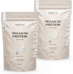 nutri+ Veganes Mehrkomponenten Proteinpulver laktosefrei und ohne Zusatzstoffe – Bild 1 von 2