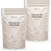 Produktbild von nutri+ Veganes Mehrkomponenten Proteinpulver laktosefrei und ohne Zusatzstoffe