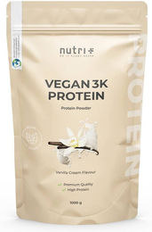 nutri+ Veganes Mehrkomponenten Proteinpulver laktosefrei und ohne Zusatzstoffe 1kg – Bild 1 von 1