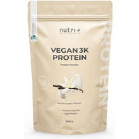 Produktbild von nutri+ Veganes Mehrkomponenten Proteinpulver laktosefrei und ohne Zusatzstoffe 1kg