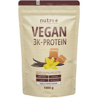 Produktbild von nutri+ Veganes Mehrkomponenten Proteinpulver laktosefrei und ohne Zusatzstoffe 1kg