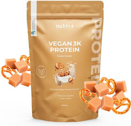 nutri+ Veganes Mehrkomponenten Proteinpulver laktosefrei und ohne Zusatzstoffe 1kg – Bild 1 von 2
