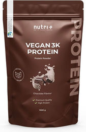 nutri+ Veganes Mehrkomponenten Proteinpulver laktosefrei und ohne Zusatzstoffe 1kg – Bild 1 von 2