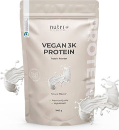 nutri+ Veganes Mehrkomponenten Proteinpulver laktosefrei und ohne Zusatzstoffe 1kg – Bild 1 von 1