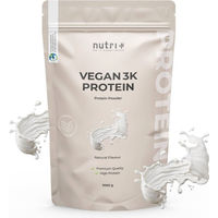 Produktbild von nutri+ Veganes Mehrkomponenten Proteinpulver laktosefrei und ohne Zusatzstoffe 1kg